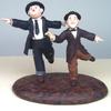 Laurel and Hardy Figures based on still photos from one of their movies.
